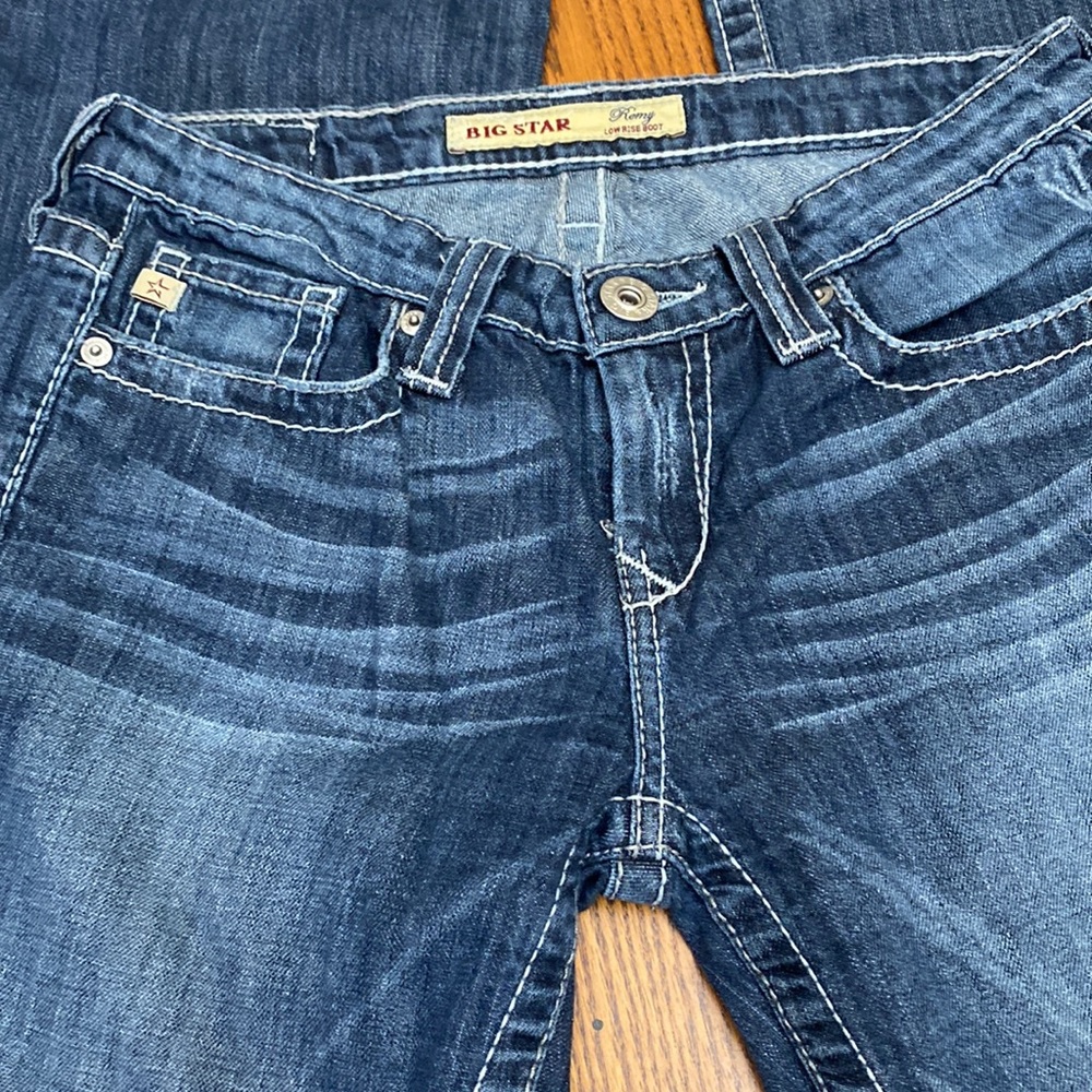 Big Star Remy Low Rise Stretch Boot Cut Jeans - Picture 6 of 11